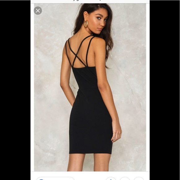 Nasty Gal Dresses & Skirts - Nasty gal black mini dress NWT